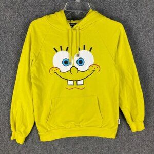 SpongeBob Square Pants Hoodie Men's Small Pullover‎ Cotton Blend Casual S